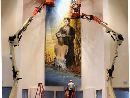 M. Rinaudo pittura e scultura alla Biblioteca Diocesana Pinerolo